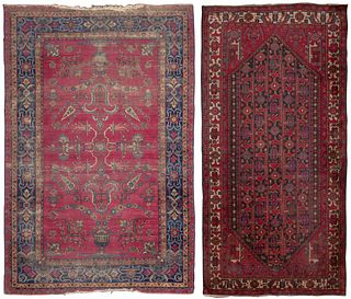 Sarouk and Hamadan Style Room Size Rugs