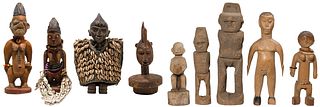 Ethnographic Carved Wood Figurine Assortment