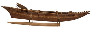 Oceanic Outrigger Canoe Model