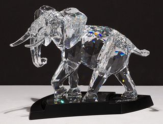 Swarovski Crystal Elephant and Case