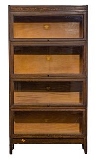 Macey Oak Barrister Bookcase