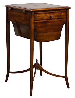 (Attributed to) Theodore Alexander Mahogany Lamp Table