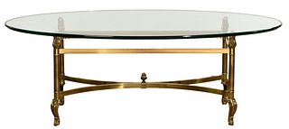 Brass and Glass Coffee Table