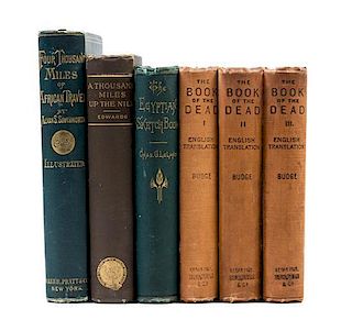 (EGYPT) A group of six books pertaining to Egypt and Africa.