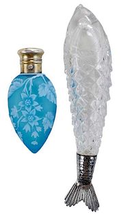 English Cameo Scent Bottle with a
