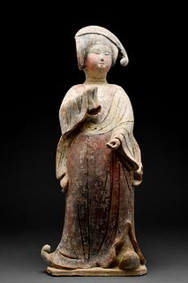 CHINESE TANG DYNASTY TERRACOTTA FAT LADY - TL TESTED