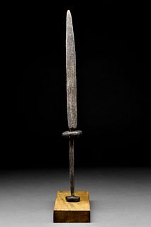 MEDIEVAL DAGGER / STILETTO WITH BUTTON CROSS GUARD AND POMMEL