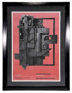 Louise Nevelson Exhibition Poster