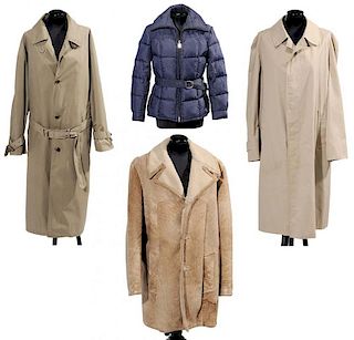Three Men's Coats, Woman's Jacket