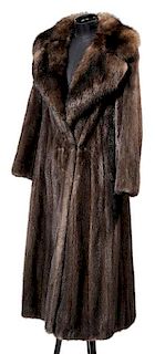 Mink Coat with Detachable Hood