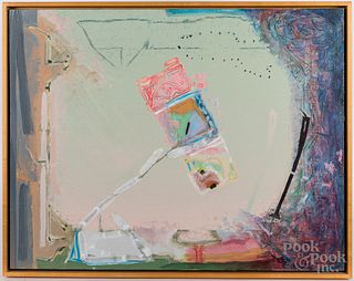 Robert Gifford Keyser, oil on canvas abstract