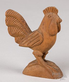 Carl Snavely carved rooster