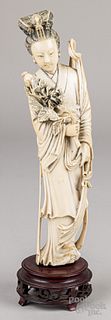 Chinese carved ivory figure, late 19th c.