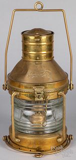 Brass Anchor ships light, early 20th c.