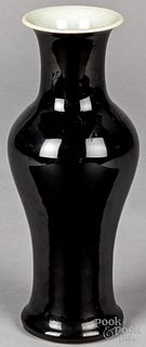 Chinese black ground porcelain vase