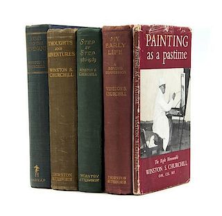 * CHURCHILL, SIR WINSTON. A group of 5 first editions