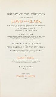 (LEWIS AND CLARK) COUES, ELLIOT, ed. History of the Expedition under the Command of Lewis and Clark...NY, 1893. Limited ed.