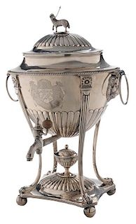 George III Silver Hot Water Urn