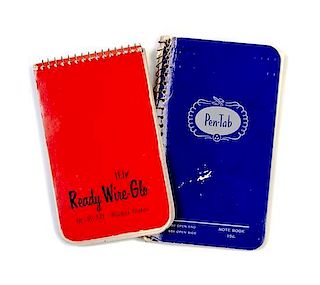 BERG, MOE. Two manuscript notebook journals by the baseball player and US spy, 68pp. total.