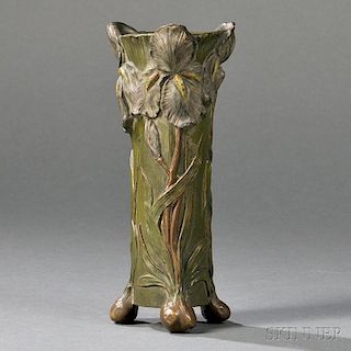 Art Nouveau Iris Vase
