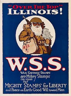 (WWI POSTERS) A group of five WWI propaganda posters.