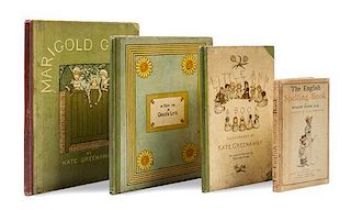 (GREENAWAY, KATE) Four first editions with illustrations by Greenaway.