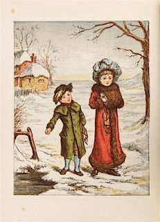(GREENAWAY, KATE) WEATHERLY, F.E. The Illustrated Children's Birthday-Book. London, [ca. 1880] 1st ed.