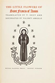 (CAMBELLOTTI, DUILIO) SAINT FRANCIS OF ASSISI. I fioretti di S. Francesco. Rome, 1926. Limited edition.