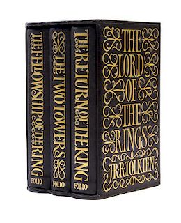 (FOLIO SOCIETY) TOLKIEN, J.R.R. The Lord of the Rings Trilogy. London, 1977. 3 vols. Limited edition.