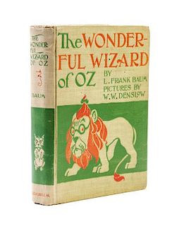 * (OZ) BAUM, FRANK L. The Wonderful Wizard of Oz. Chicago and New York, 1900. First edition, second state.