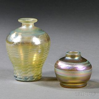 Two Tiffany Decorated Vases