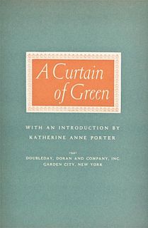 * WELTY, EUDORA. A Curtain of Green. Garden City, New York, 1941. First edition, inscribed.