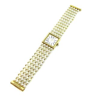 CHANEL Mademoiselle Wristwatch Watch Pearl 18K Ladies #L P.S.*****
