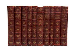 (BINDINGS) LUBBOCK, SIR JOHN. Hundred Books. London and NY, [ca. 1890]. 99 vols.