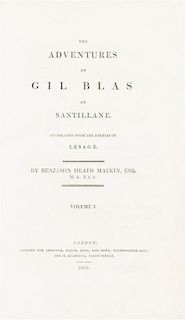 (BINDINGS) MALKIN, BENJAMIN HEATH. The Adventures of Gil Blas of Santillane. London, 1809. 4 vols.