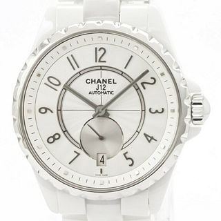 Chanel J12 H3837 Automatic Date Display Ceramic White Silver Men's Watch