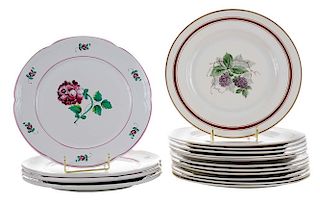 Sixteen Dinner Plates, Four Made for