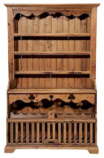 English Pickled Pine Country Dresser