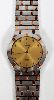 CONCORD 14KT GOLD AND STAINLESS STEEL WATCH