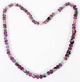 BRAZILIAN NATURAL AMETHYST BEAD NECKLACE