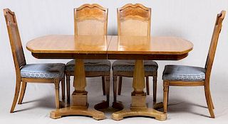 AMERICAN OF MARTINSVILLE DINING SET NINE PIECES