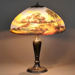 Jefferson Reverse-painted Table Lamp