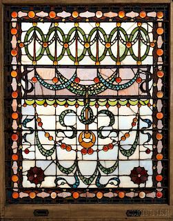 Pair of Mosaic Glass Windows