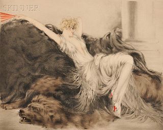 Louis Icart (French, 1888-1950)      Paresse (Laziness)