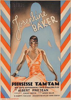 Svend Koppel (Danish, 1904-1978)      Josephine Baker - Prinsesse Tam-Tam