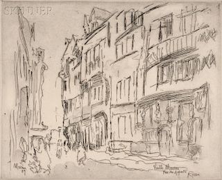 John Marin (American, 1870-1953)      Vieille Maison Rue des Arpents Rouen