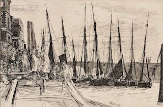 James Abbott McNeill Whistler (American, 1834-1903)      Billingsgate