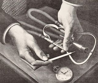 Grant Wood (American, 1891-1942)      Family Doctor