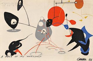 After Alexander Calder (American, 1898-1976)      A Piece of my Workshop
