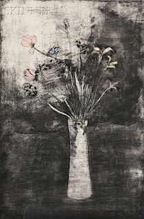 Jim Dine (American, b. 1935)      Hand Colored Flowers